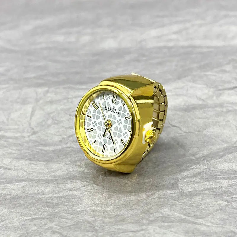 Vintage Finger Watch Ring for Men Women - Creative Alloy Jewelry Gift
