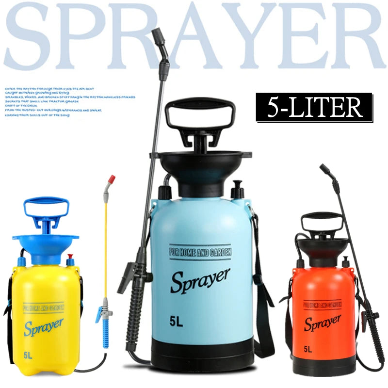 Garden Pressure Sprayer 3L/5L Hand Pump Disinfection & Watering Can
