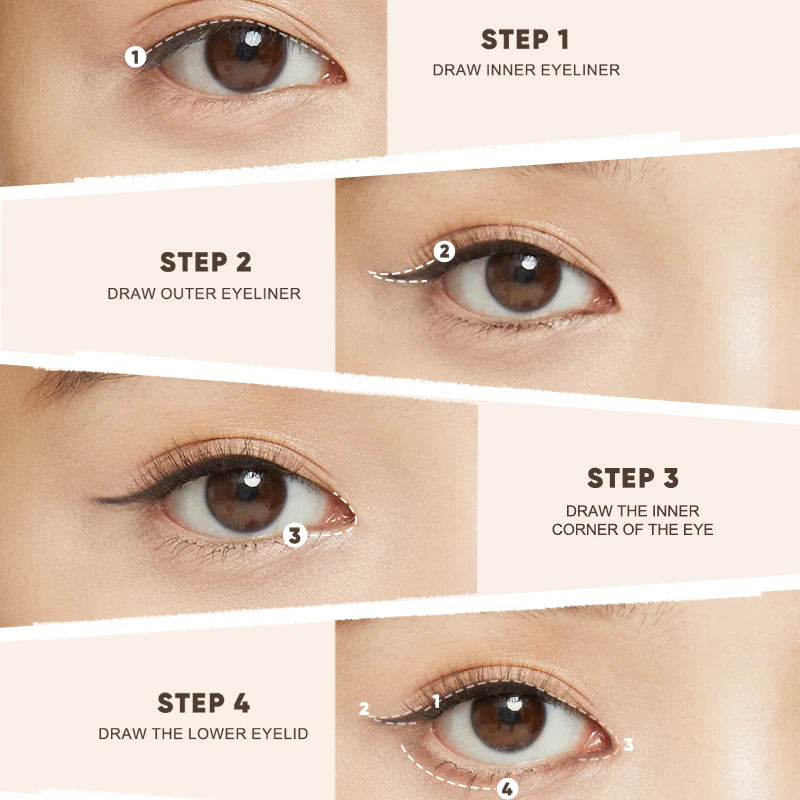 Precise Gel Eyeliner Pencil for Beginners - Smooth, Triangle Detailing