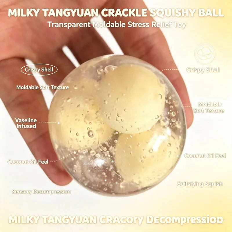 Stress Relief Leather Ball Toy - Rice Dumpling Shape Hand Fun & Decompression