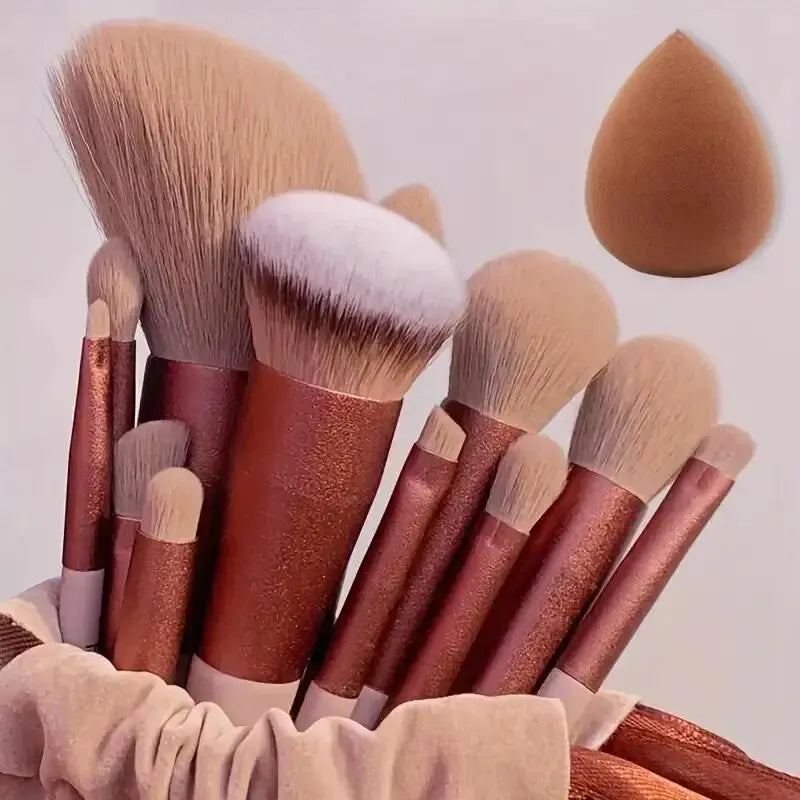 Makeup Brush Set with Soft Fluffy Professional Brushes for Face Eyeshadow Foundation & Blending