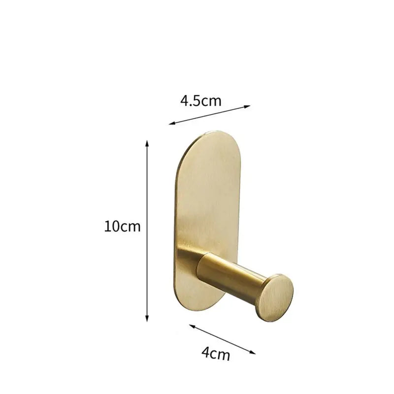 Self-Adhesive Stainless Steel Towel Holder for Bathroom & Kitchen - No Drilling