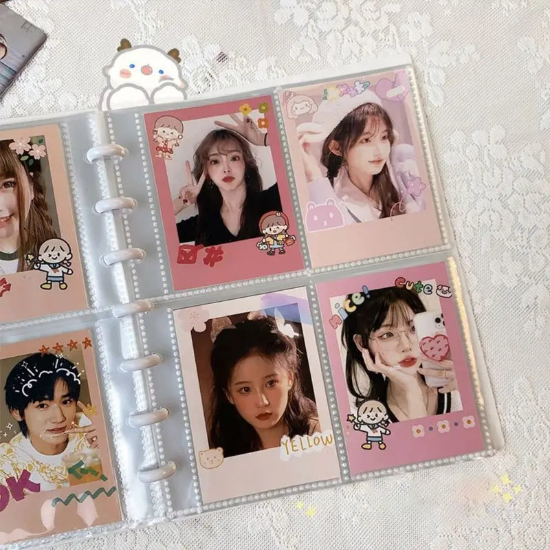 Kpop Photo Album Multi-Pockets Loose-Leaf Binder for Photocard Collection - 3 Inch Capacity