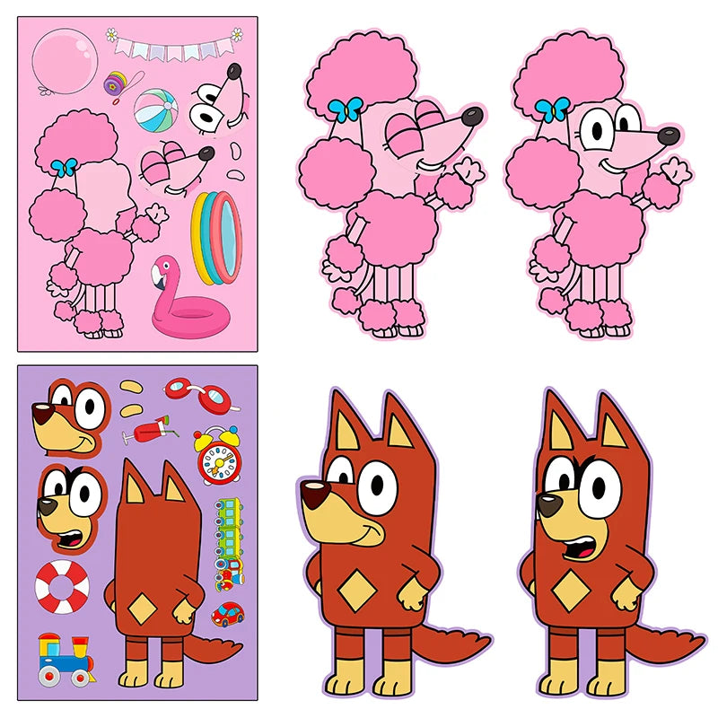 Kids Waterproof Sticker Set for Children’s Puzzles & DIY Decoration