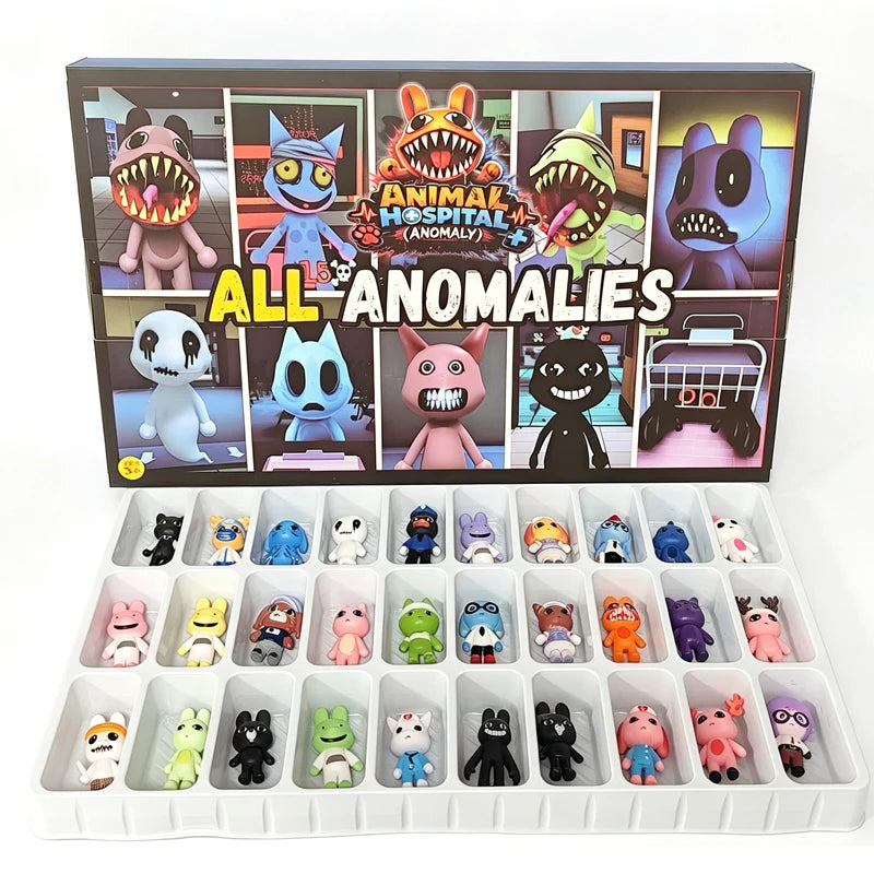30pcs Animal Hospital Anomaly Collectible Mini Figures Horror Anime Gift Set