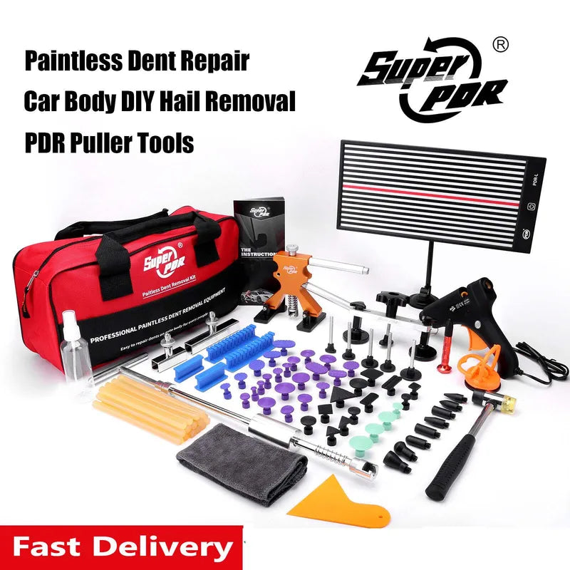 Car Dent Repair Kit - Paintless Body Ding Removal Tools with Suction Cups