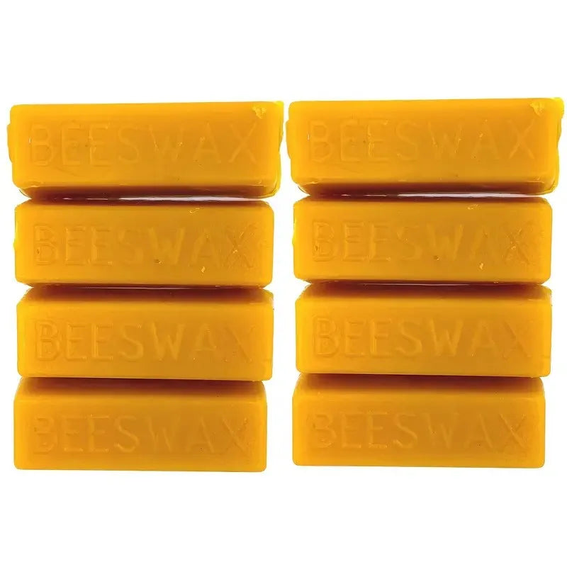 Pure Beeswax Blocks for Candle Making DIY Crafts No Power Needed - 4/8pcs