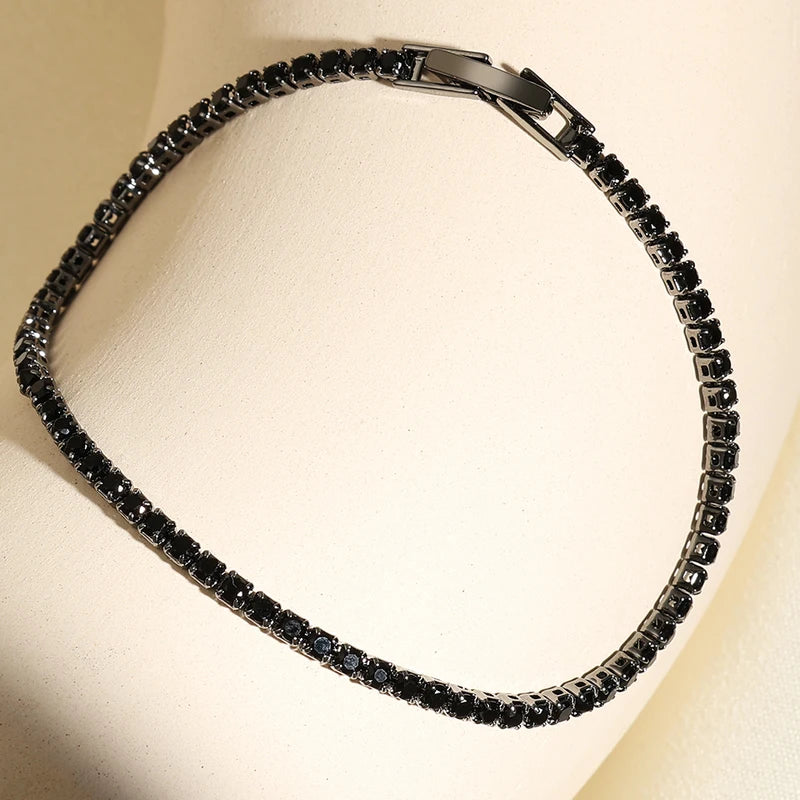 TrendMen Cubic Zirconia Tennis Bracelets for Men & Women Gold Color Jewelry Gift
