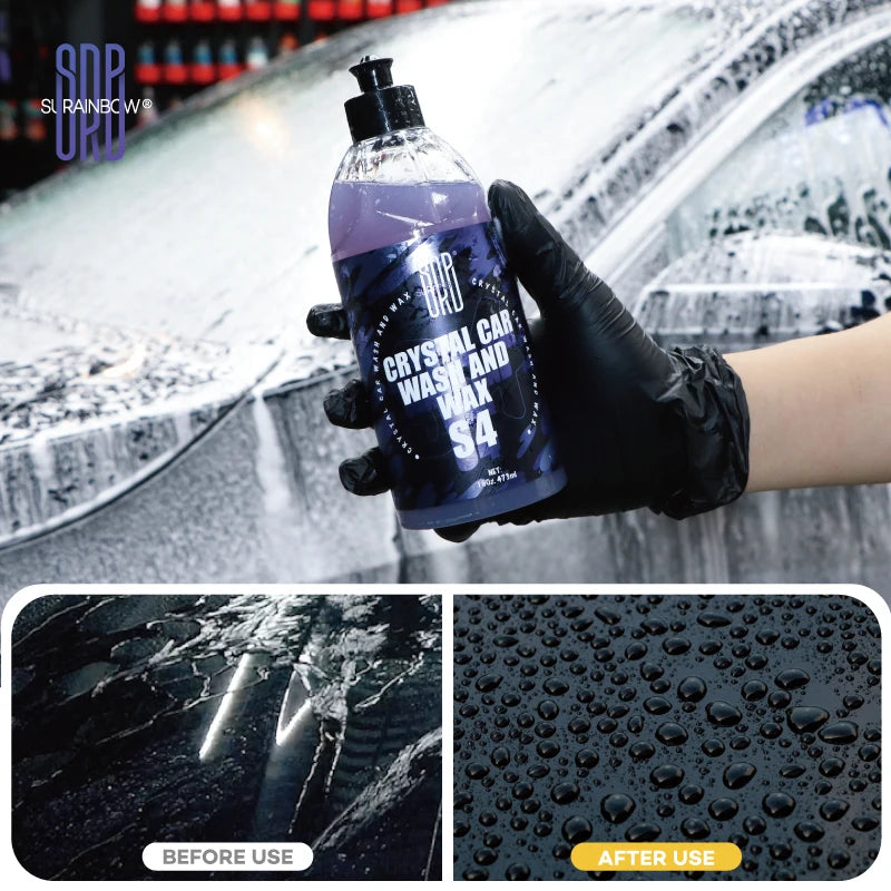 Ceramic Car Shampoo with Hydrophobic Protection - Adds Shine & Enhances Coatings