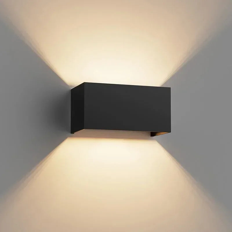 Outdoor Waterproof Aluminum LED Wall Light 12W/24W Porch Garden Interior