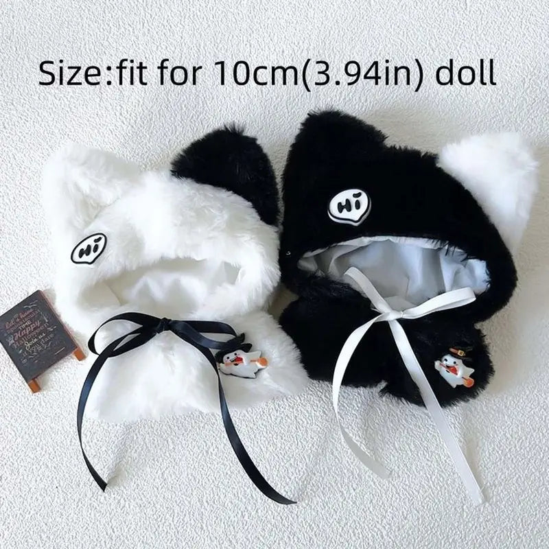 10cm Doll Clothes Outfit Set for 3.94in Dolls - Kawaii Halloween Theme Cotton Dress Up