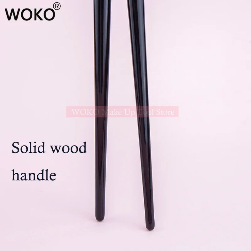Professional Eyeshadow Crease Brush with Natural Goat Hair & Copper Handle