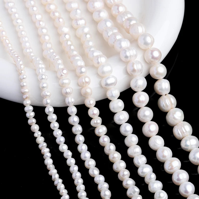 Natural Fresh Water Pearl Beads 3-11mm for Jewelry Making, Bracelets & Necklaces
