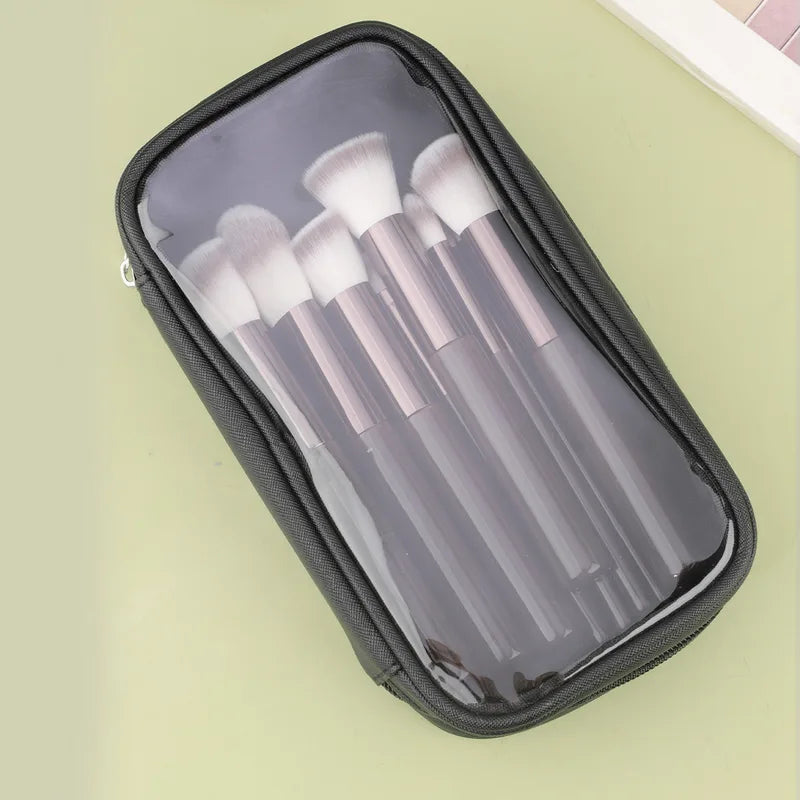 12 Pieces Makeup Brush Set with Portable Bag - Travel Friendly, Round Head, Powder Application