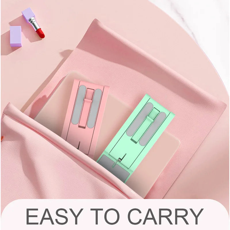 Foldable Mobile Phone Stand for iPad & Smartphone - Portable Desktop Holder