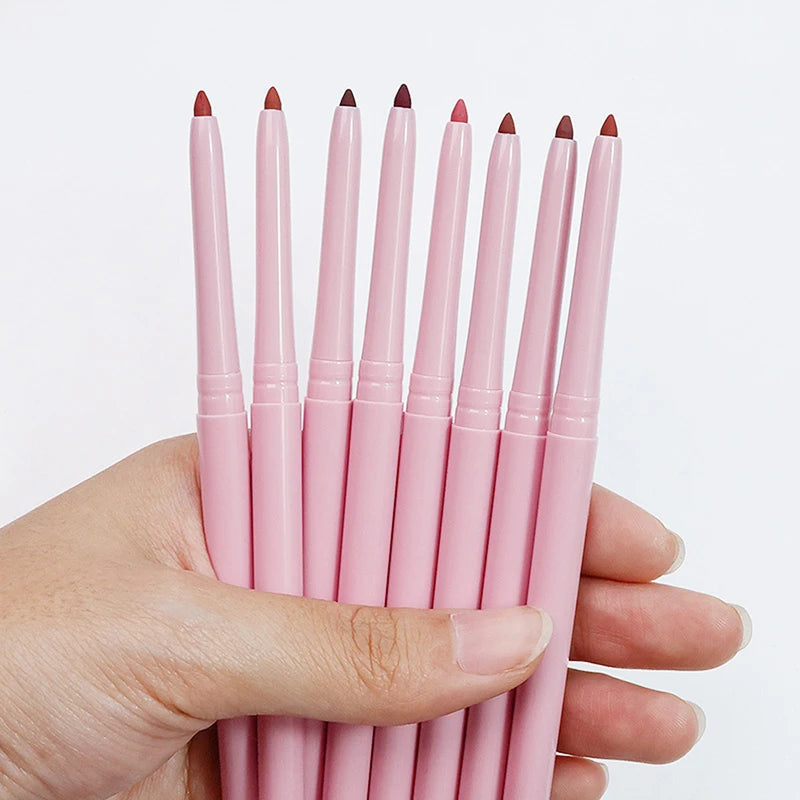 Vegan Lip Liner Pencils Waterproof Twist-Up Makeup Set - 15 Colors Wholesale