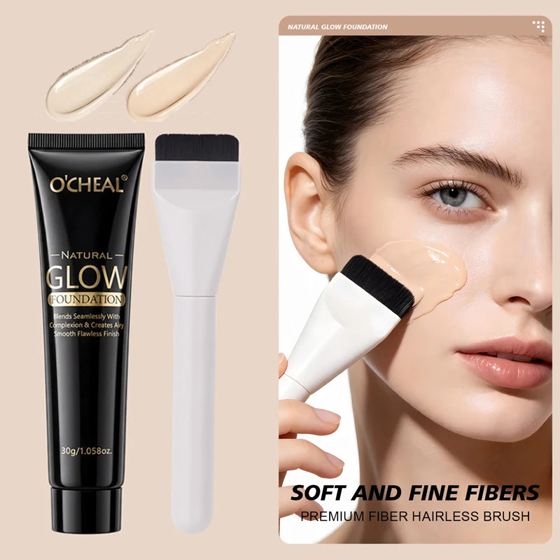 Waterproof Liquid Foundation - Sweat Resistant, Natural Finish, Lightweight Makeup