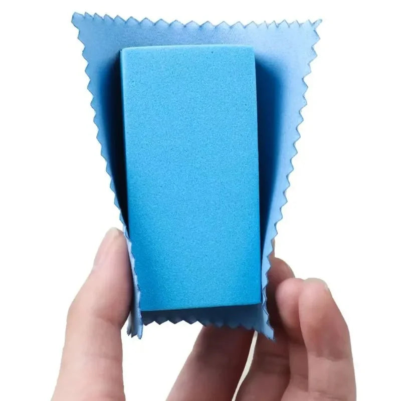 Car Ceramic Coating Sponge Applicator Kit for Wax and Glass Nano Coats - Blue & Gray Options