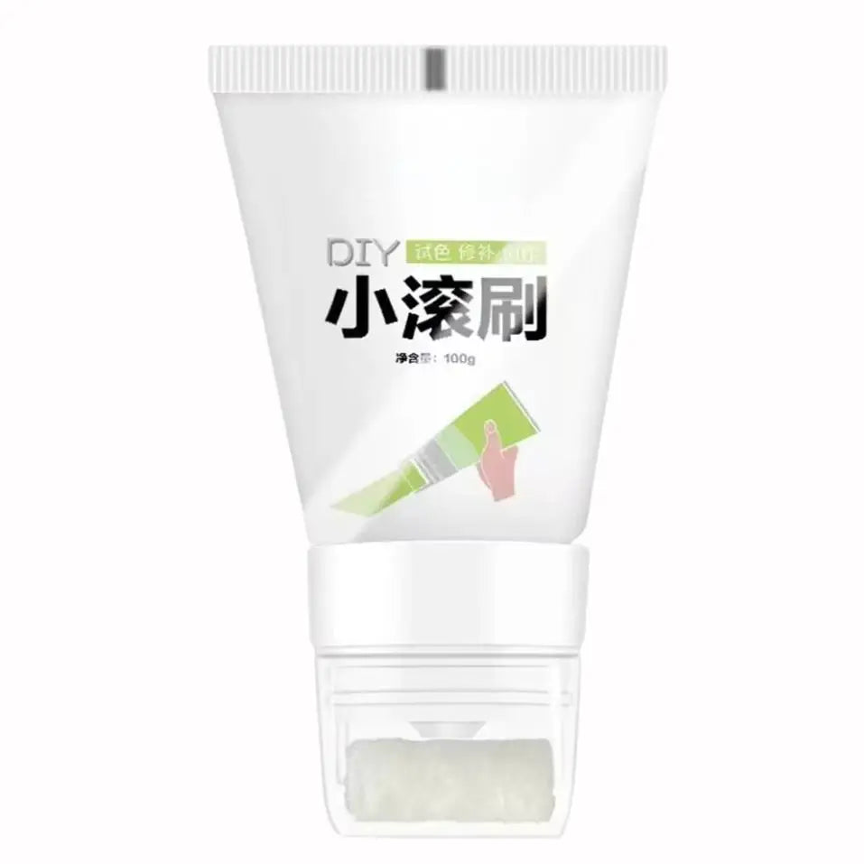 Interior Wall Repair Paint with Small Roller Brush - Quick Dry, Eco-Friendly, Strong Covering