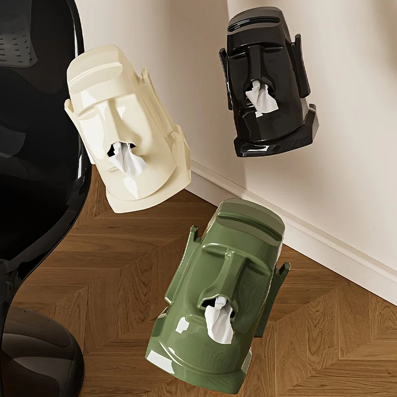 Creative Stone Figure Paper Towel Holder for Living Room & Bedroom Decor