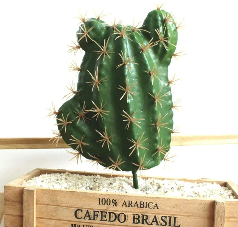 6pcs Fake Cactus Decor Succulent Plants Indoor Home Faux Plants