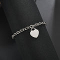 Unisex Punk Couple Bracelets Stainless Steel Gold Plated Bar Cuff Jewelry