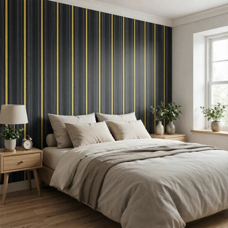 Self-Adhesive Wood Grain Wall Panels - Waterproof 3D Grille Stickers for Home Decor
