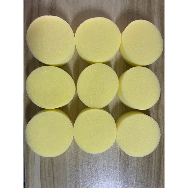 Multi-Use Foam Sponge Set for Car Detailing & Home Cleaning - 9 Pieces, 7cm