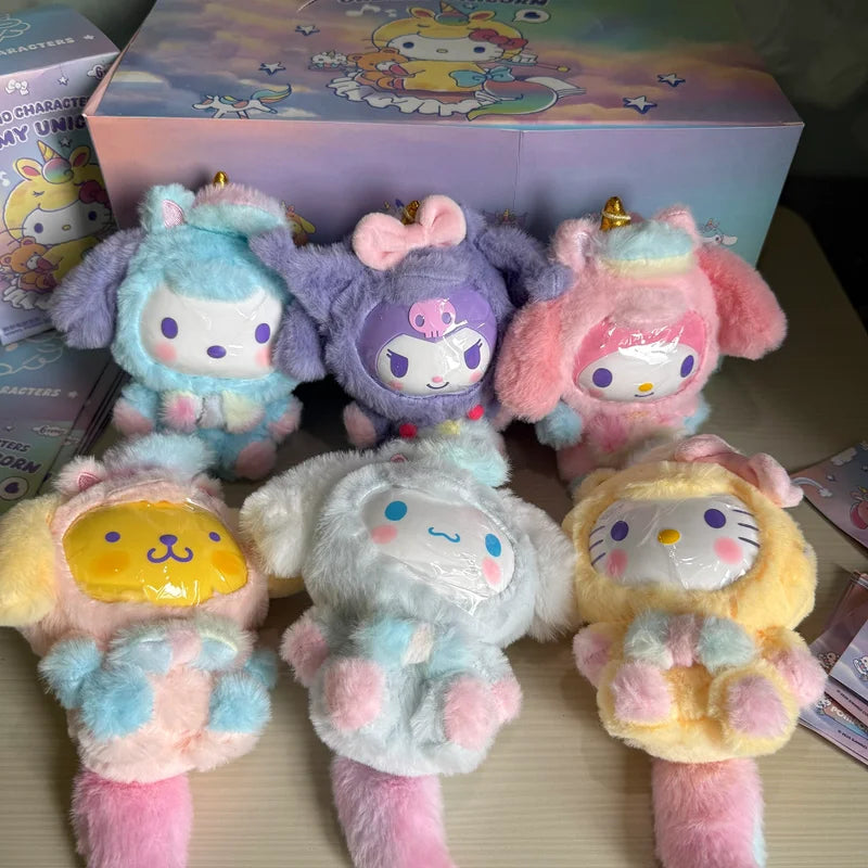 Unicorn Series Vinyl Plush Doll Blind Box - Cute Cartoon Character Collectible Toys