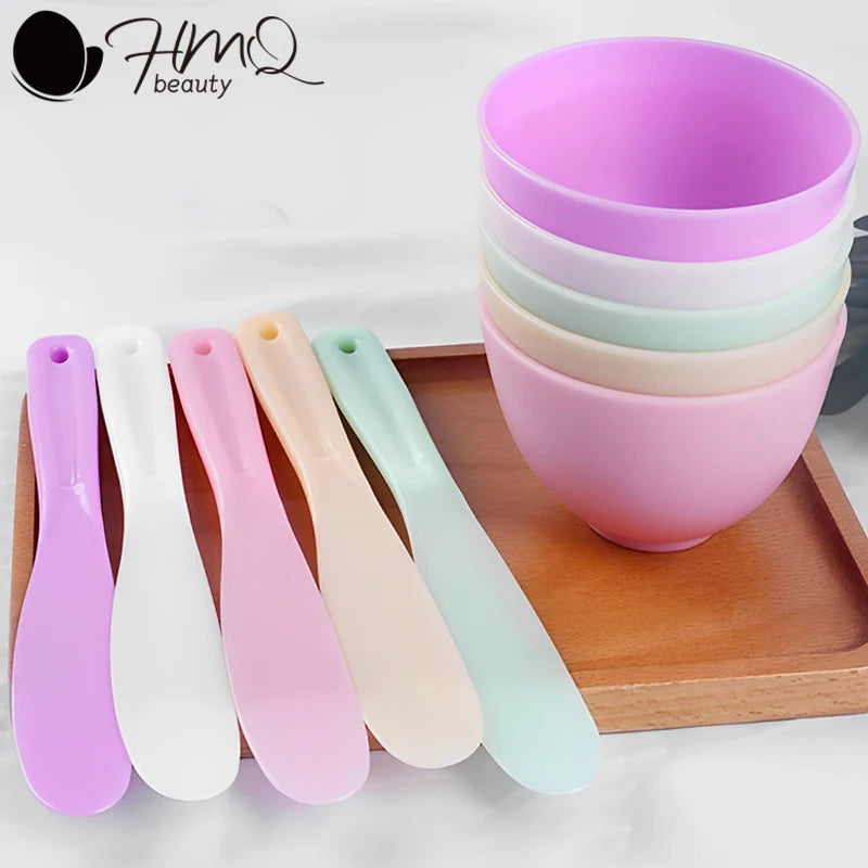 Silicone Face Mask Bowl Set with Spatula and Brush for DIY Skin Care