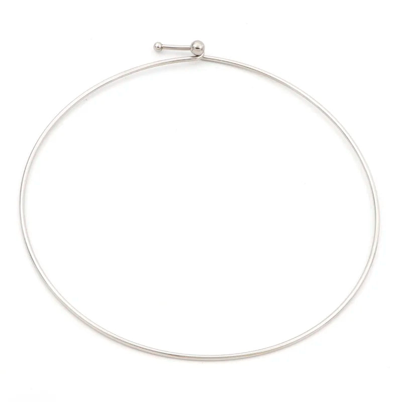 304 Stainless Steel Collar Neck Ring for Women DIY Jewelry Party Accessory 42cm