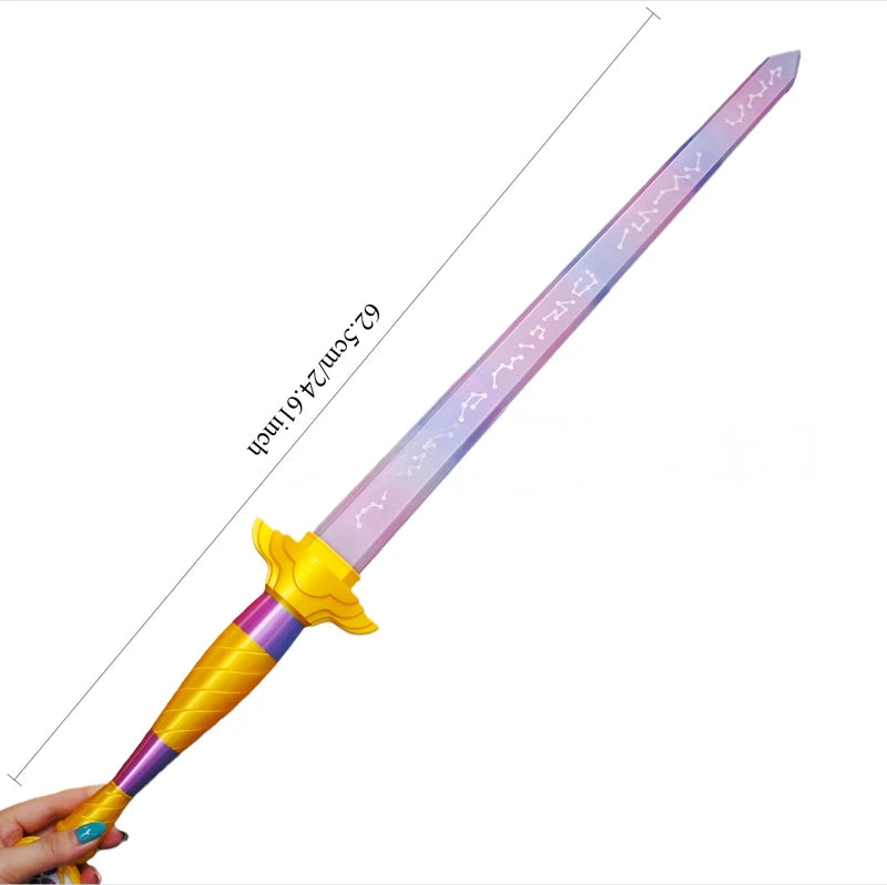 Unisex Roleplay Sword Cosplay Prop with Symbol, Long Knife for Halloween Carnival