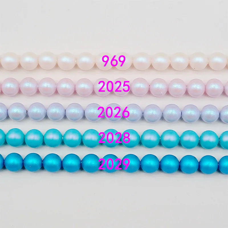 Natural Crystal Beads for Jewelry Making 3mm-6mm Round Pearl Beads DIY Craft Supplies