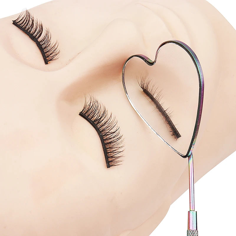 Heart Shape Eyelash Extension Magnify Mirror for Lash Tech Check & Makeup