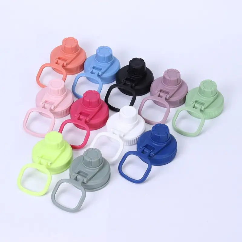 Water Bottle Lid Replacement Plastic Cover for 12oz-64oz Wide Mouth Bottles