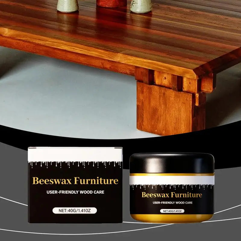 Beeswax Wood Restoration Wax for Furniture & Floors - 40g
