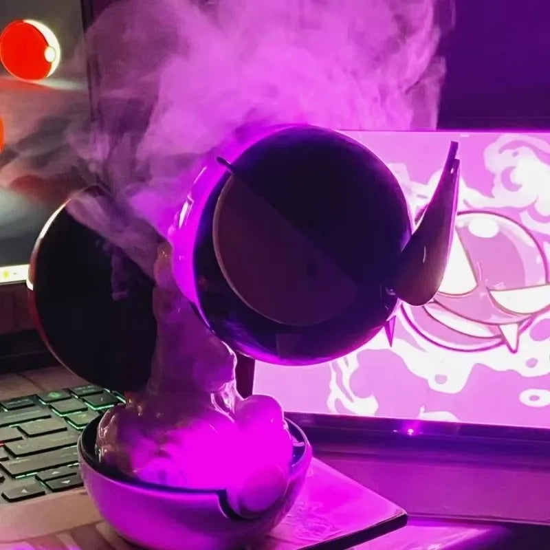 Anime Gastly Humidifier with Water Replenishing Spray LED Lamp Desktop Air Purifier