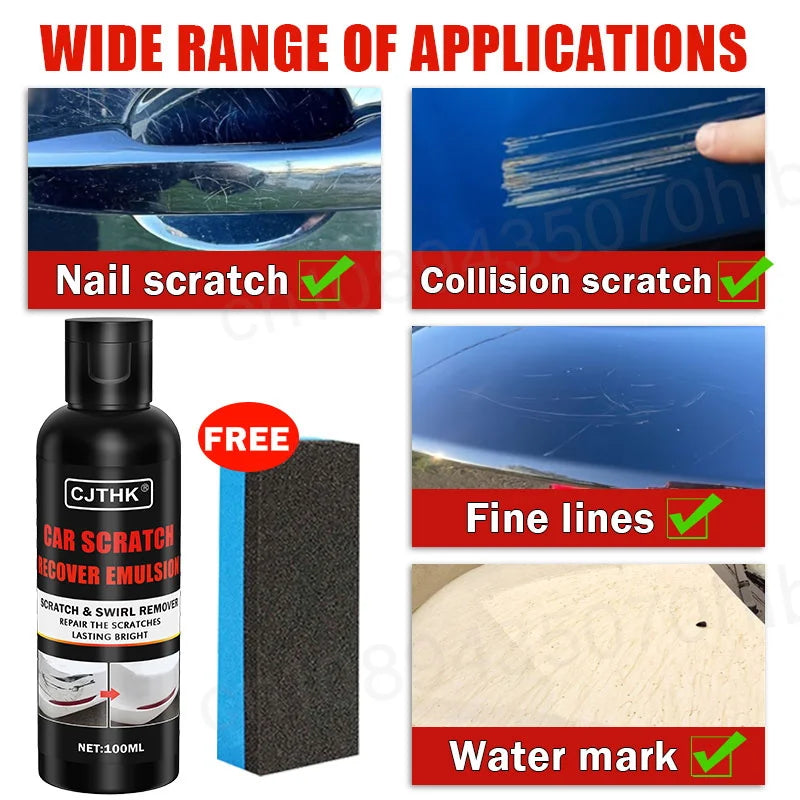 Car Scratch Remover Kit for Auto Paint Repair and Polishing