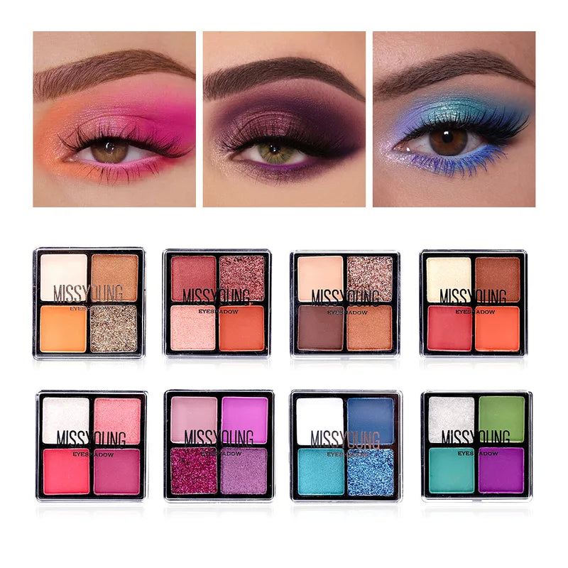 All-in-One Makeup Gift Set for Women – Eyes, Lips, Brows & Glitter Palette