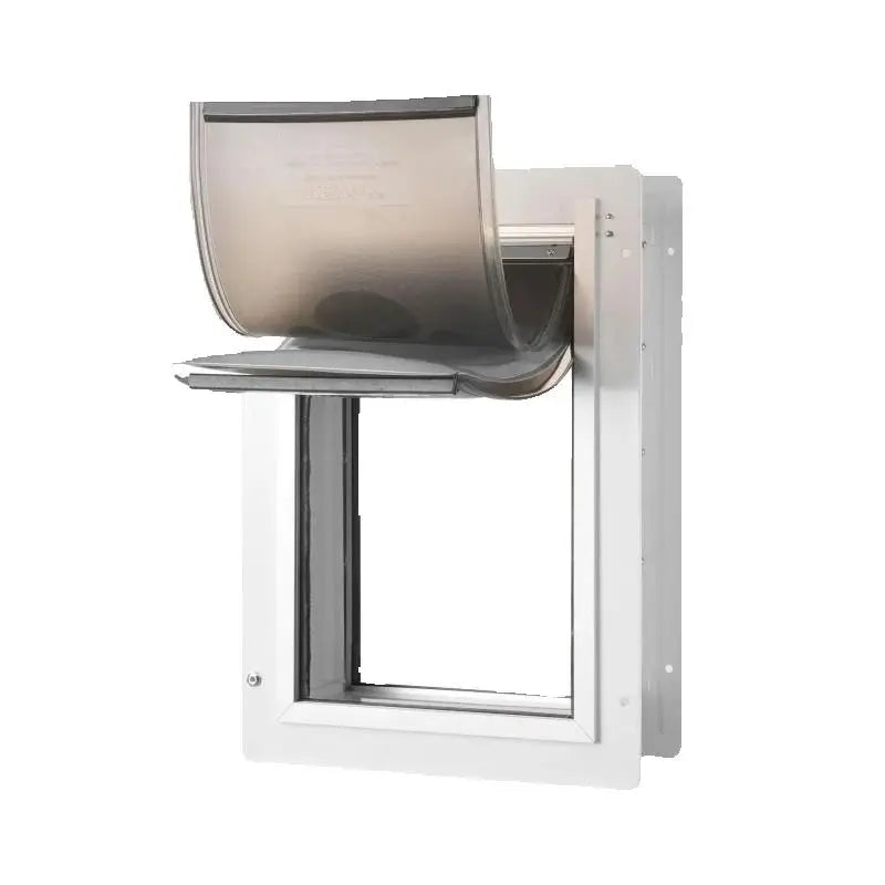 Heavy Duty Pet Door with Metal Frame and 3-Flap System - Weatherproof Wall Mount Dog Door