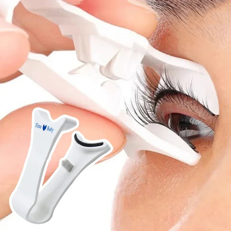 Magnetic Eyelash Extension Applicator Tweezer Clip Curler for False Lashes