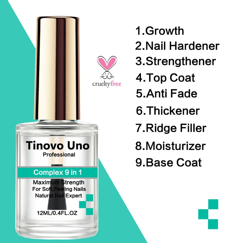 Nail Strengthening Treatment - 9 in 1 Nail Growth Complex for Brittle Nails