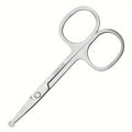 Precision Round Head Trimming Scissors for Nose Hair Grooming - Personal Care Tools