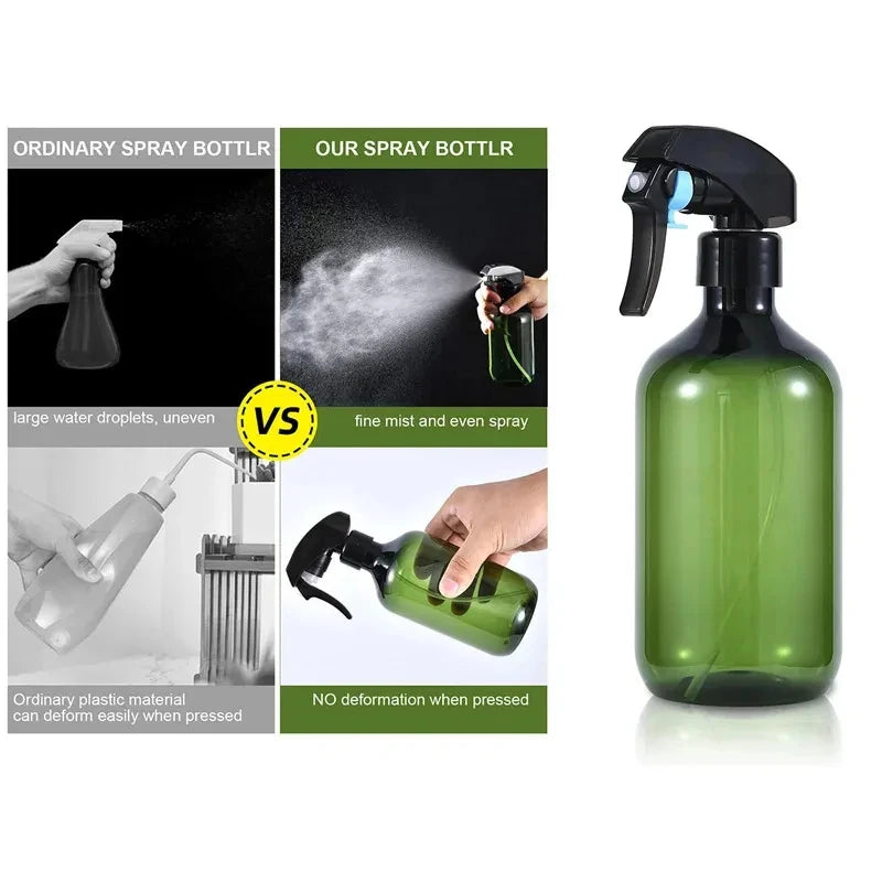 300ml Refillable Plastic Spray Bottle with Adjustable Head Leak-Resistant Household Liquid Dispenser
