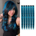 6PCS Colorful Long Straight Clip-In Hair Extensions for Daily & Party Use