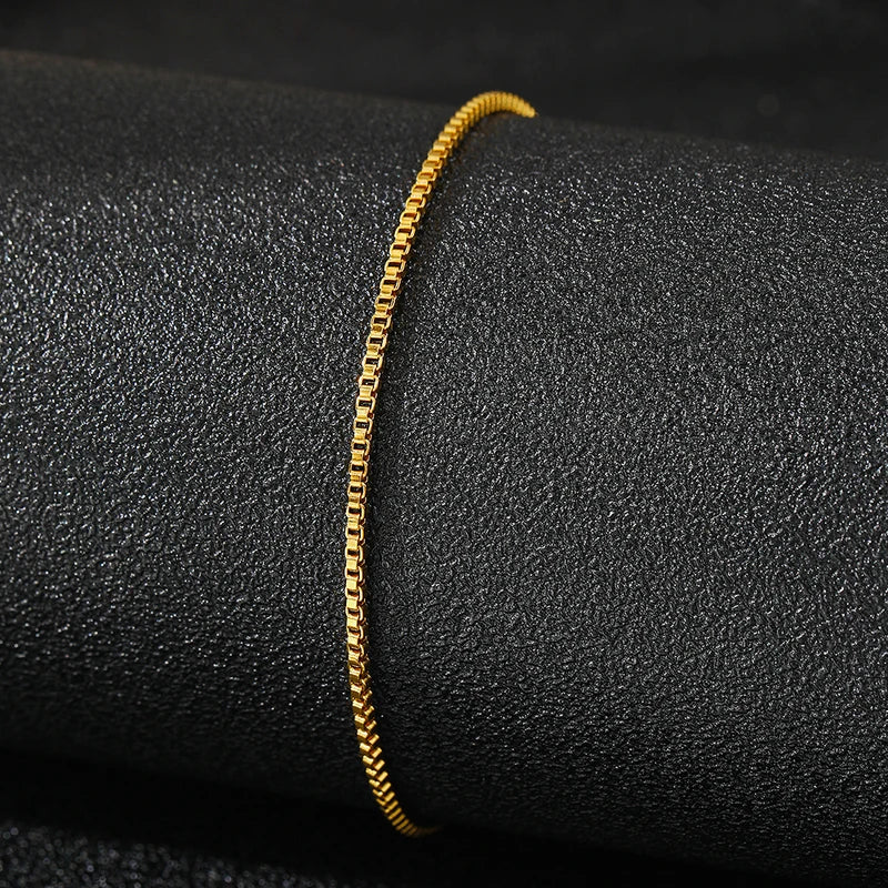 Minimalist Stainless Steel Anklet for Women - Durable Non-Fading Jewelry