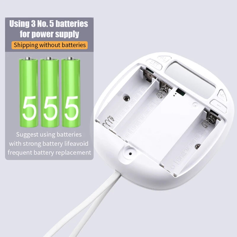 Silent Vibration Alarm Clock with LED Display for Sleep & Travel - Creative Cute Pet Design