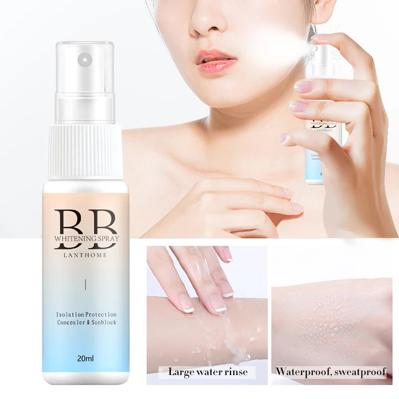 Skin Brightening BB Cream Spray Moisturizer with SPF - Nourishing Face Foundation