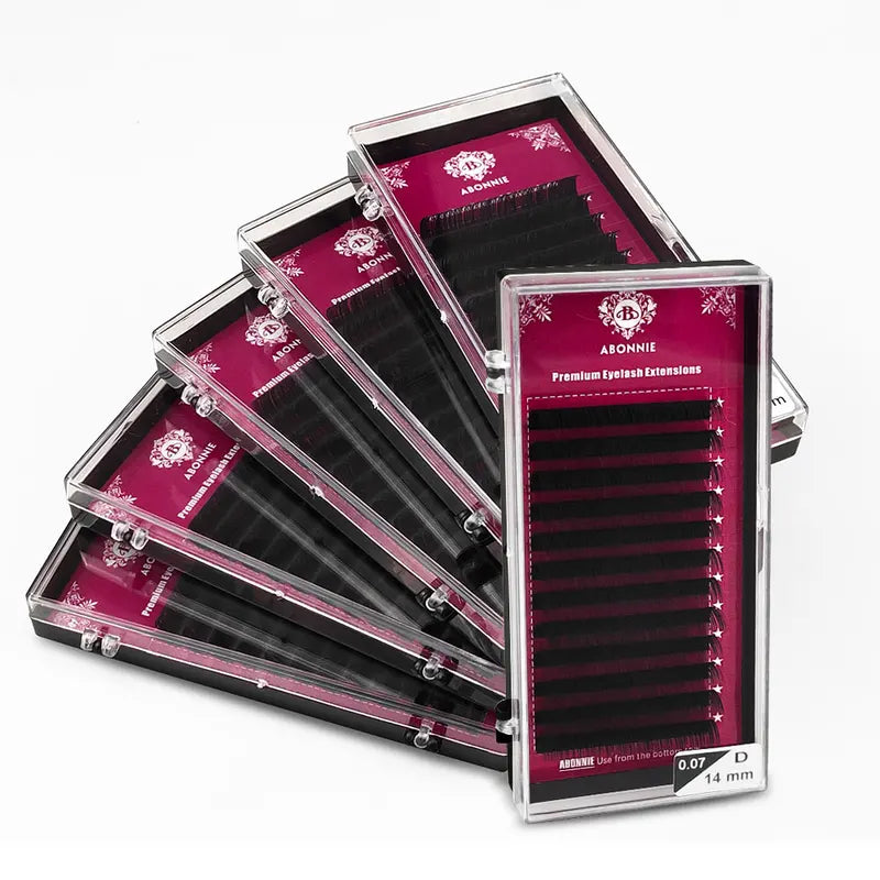 Premium Individual Eyelash Extensions - Fluffy 25mm Volume Lashes