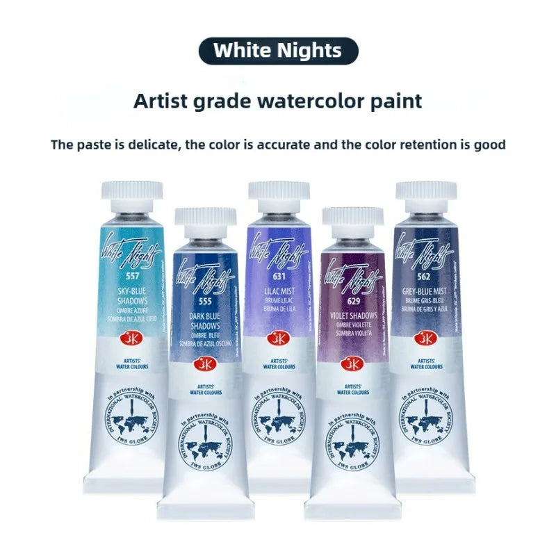 Russian White Nights Extra Fine Artists Watercolors - Granulating Colors 10ml Tubes, Special Series